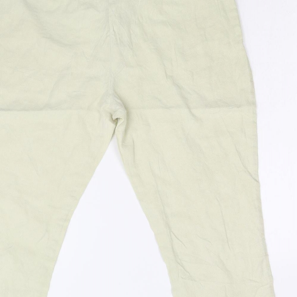 M&S Womens Yellow   Utility Shorts Size 16