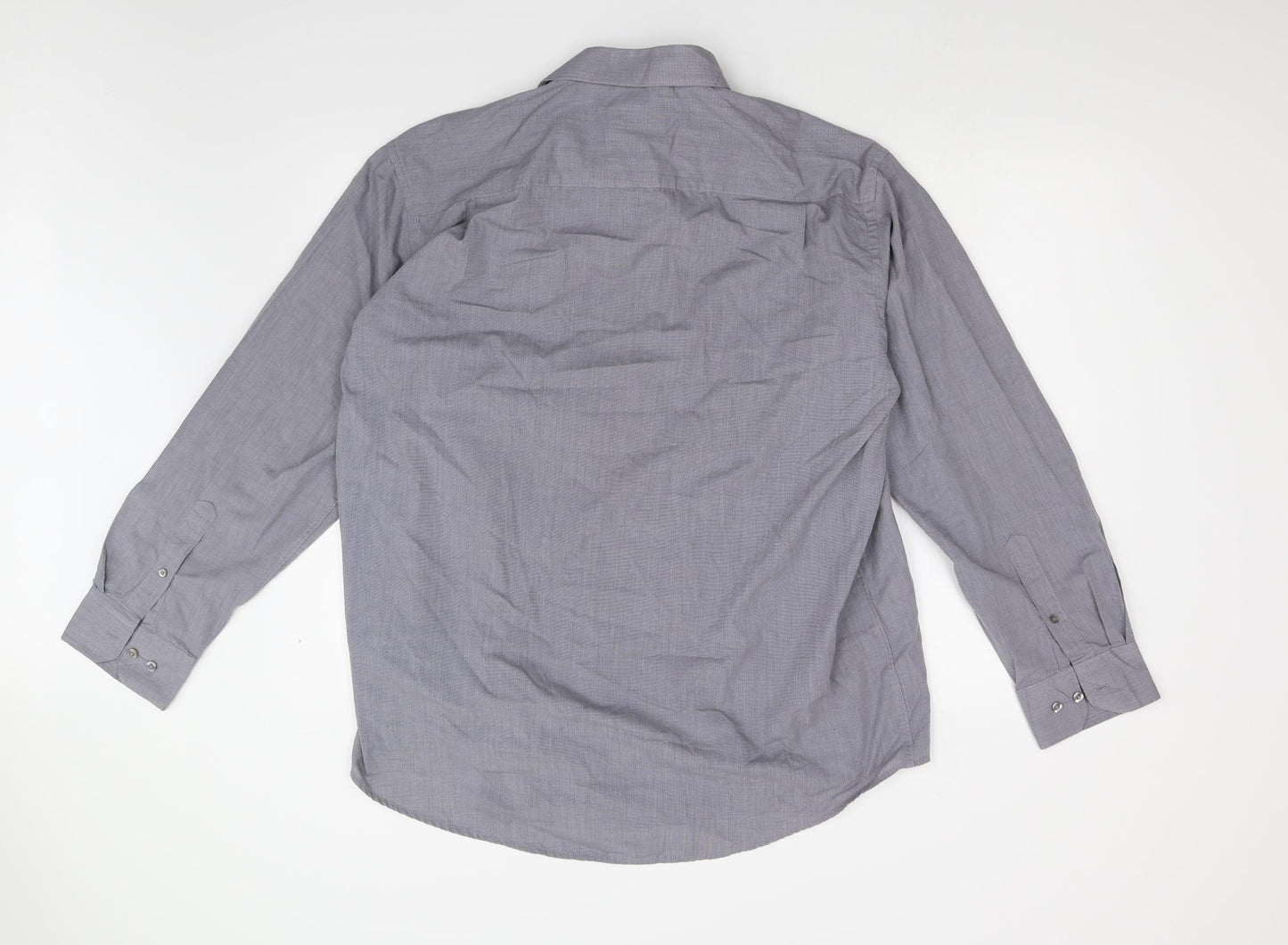 F&F Mens Grey    Dress Shirt Size 48