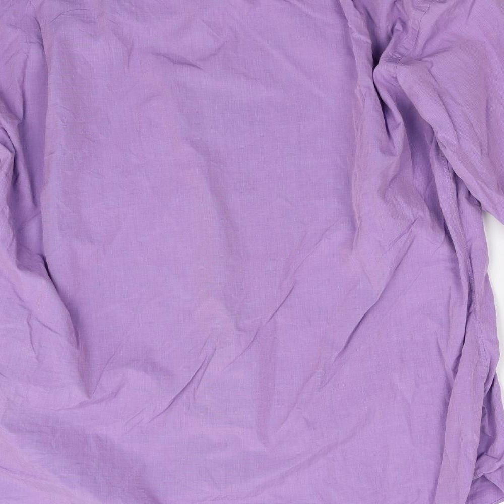 Preworn Mens Purple    Dress Shirt Size L