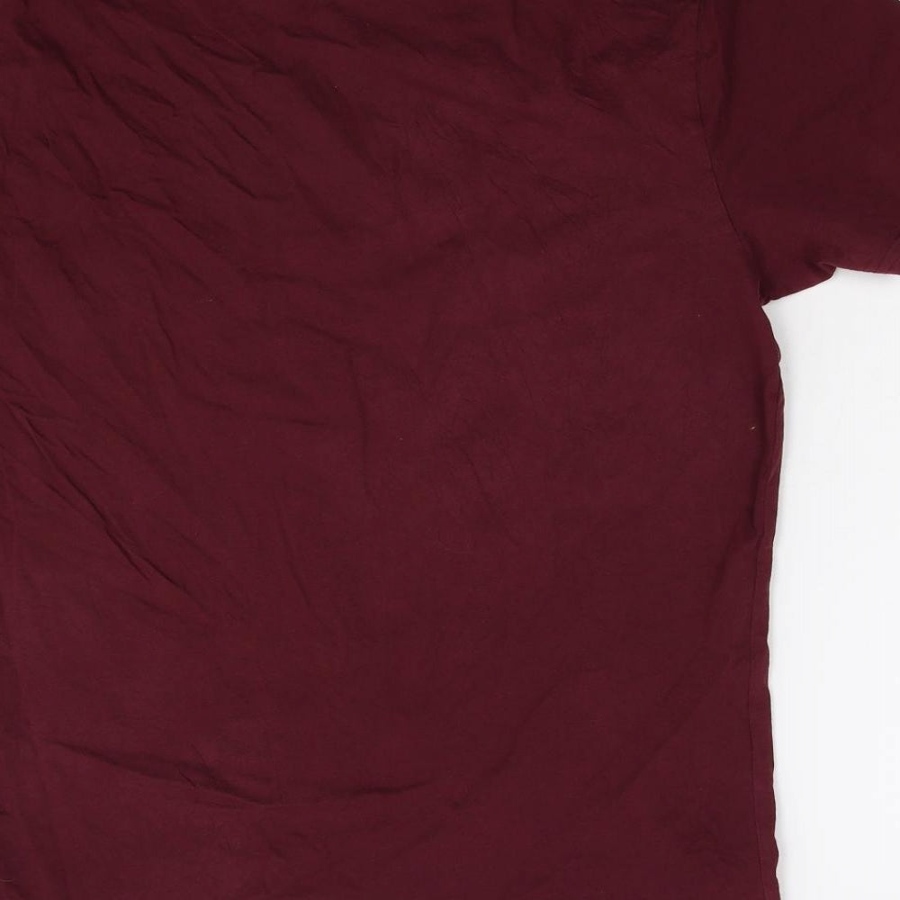 Converse Mens Red    T-Shirt Size L