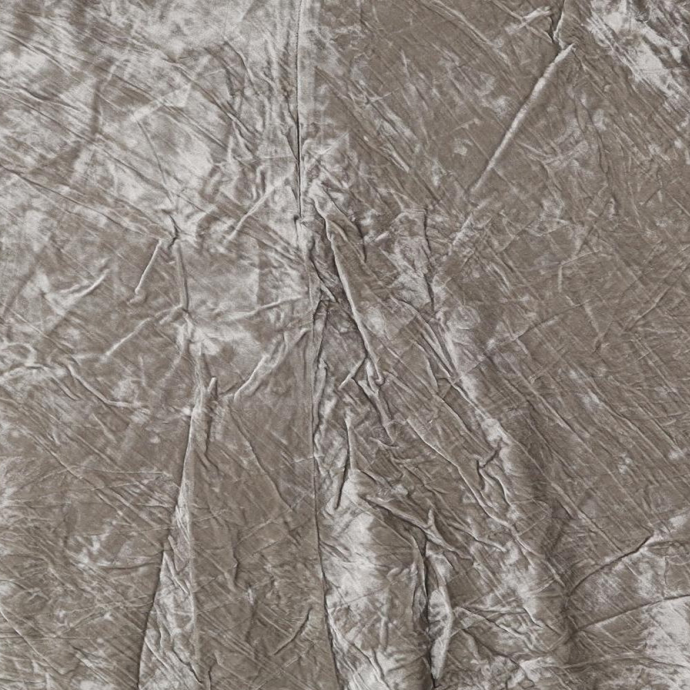 M&S Womens Beige  Velour A-Line Skirt Size 18