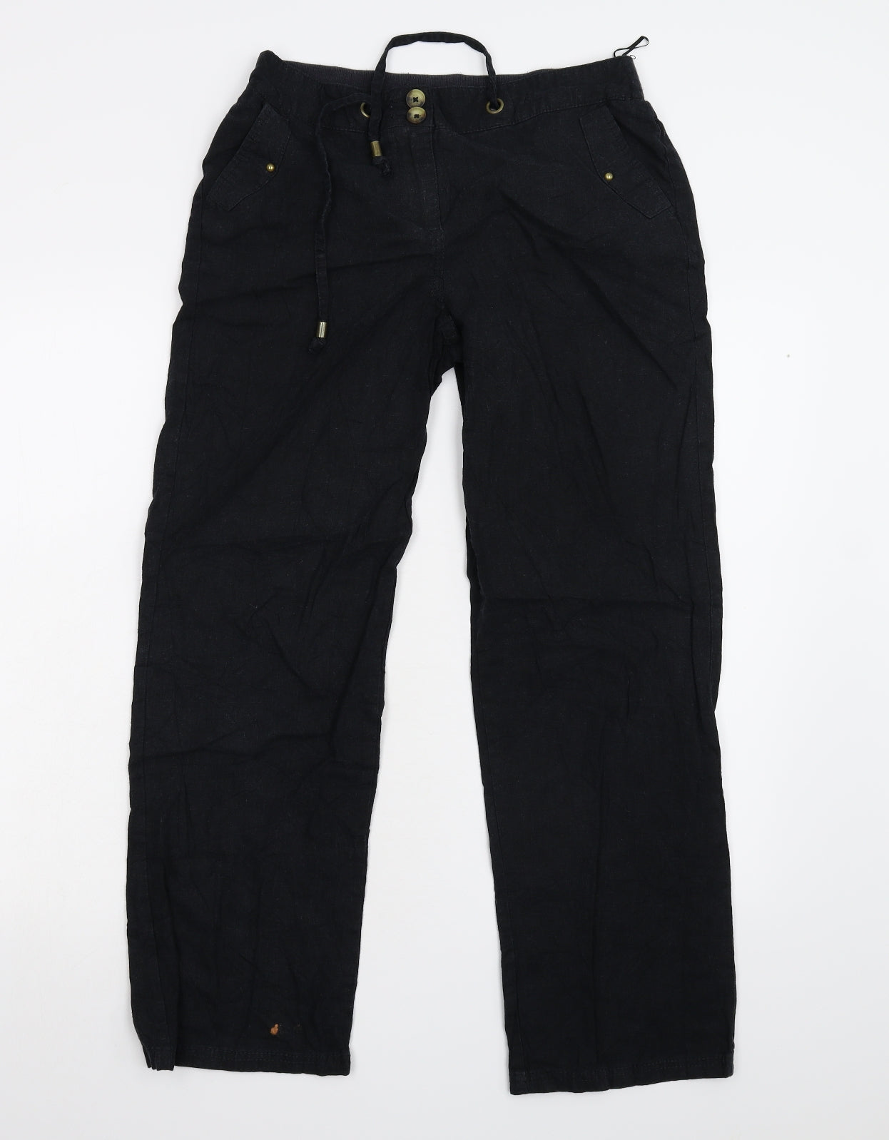 George Womens Black   Trousers  Size 10 L28 in