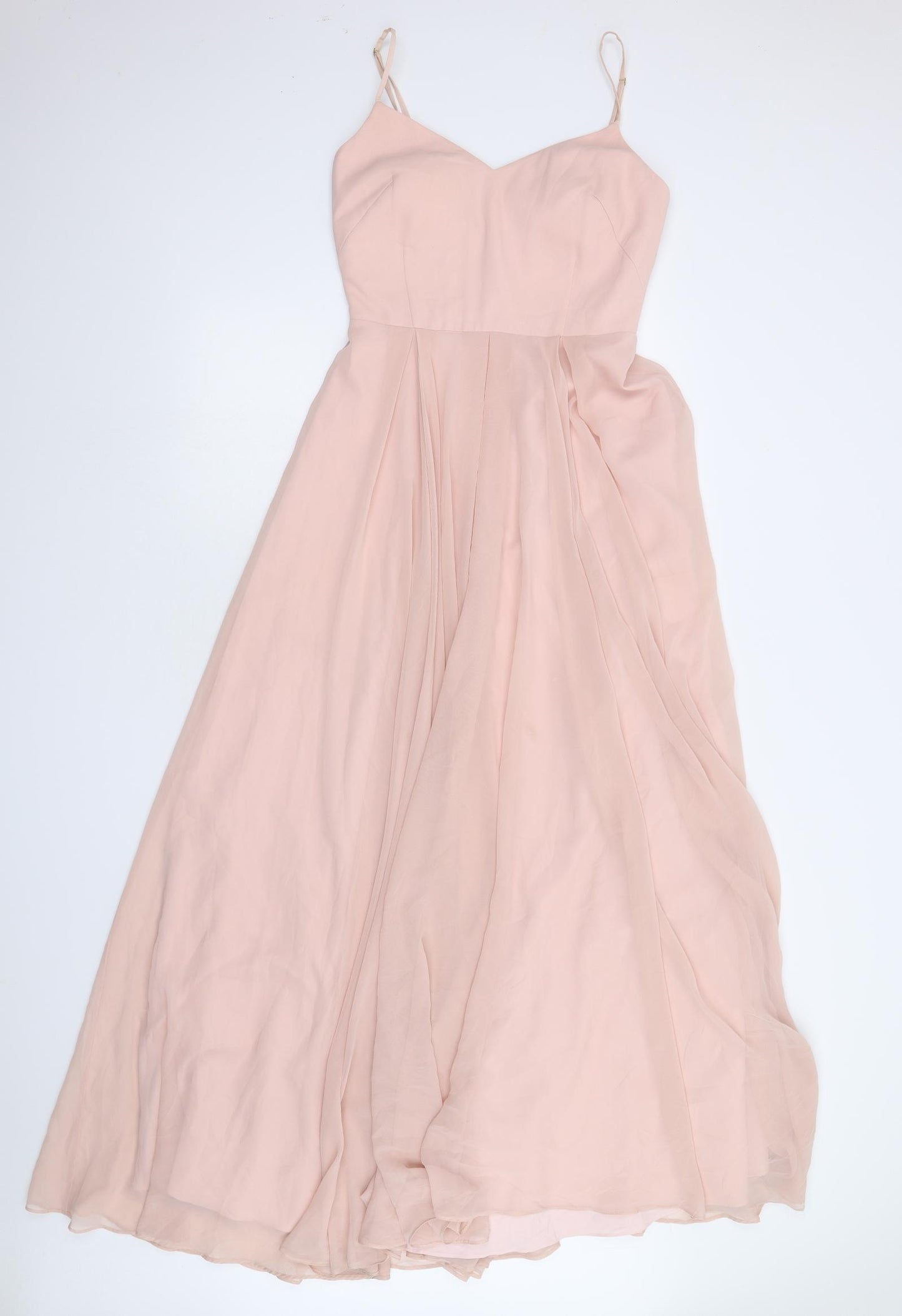 TH&TH Womens Pink  Chiffon Maxi  Size S