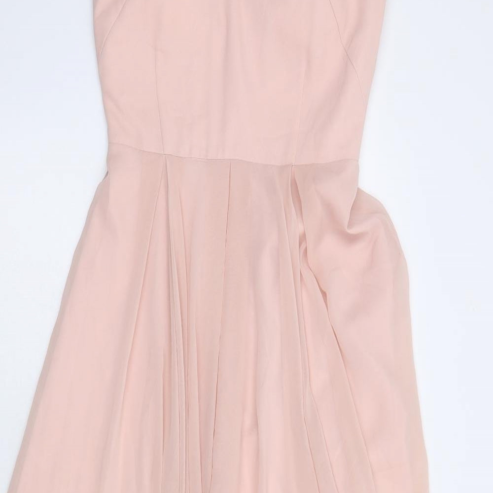 TH&TH Womens Pink  Chiffon Maxi  Size S