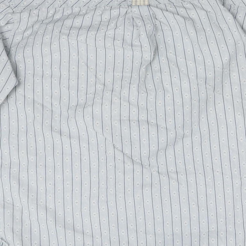 Original Brand Mens Blue Striped   Button-Up Size L