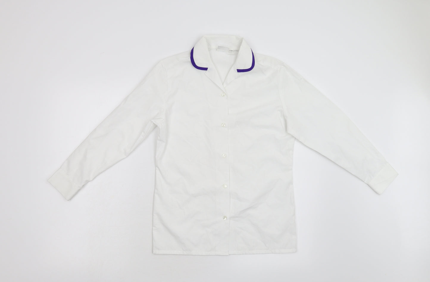 Wolfe & Scott Girls White   Basic Blouse Size M
