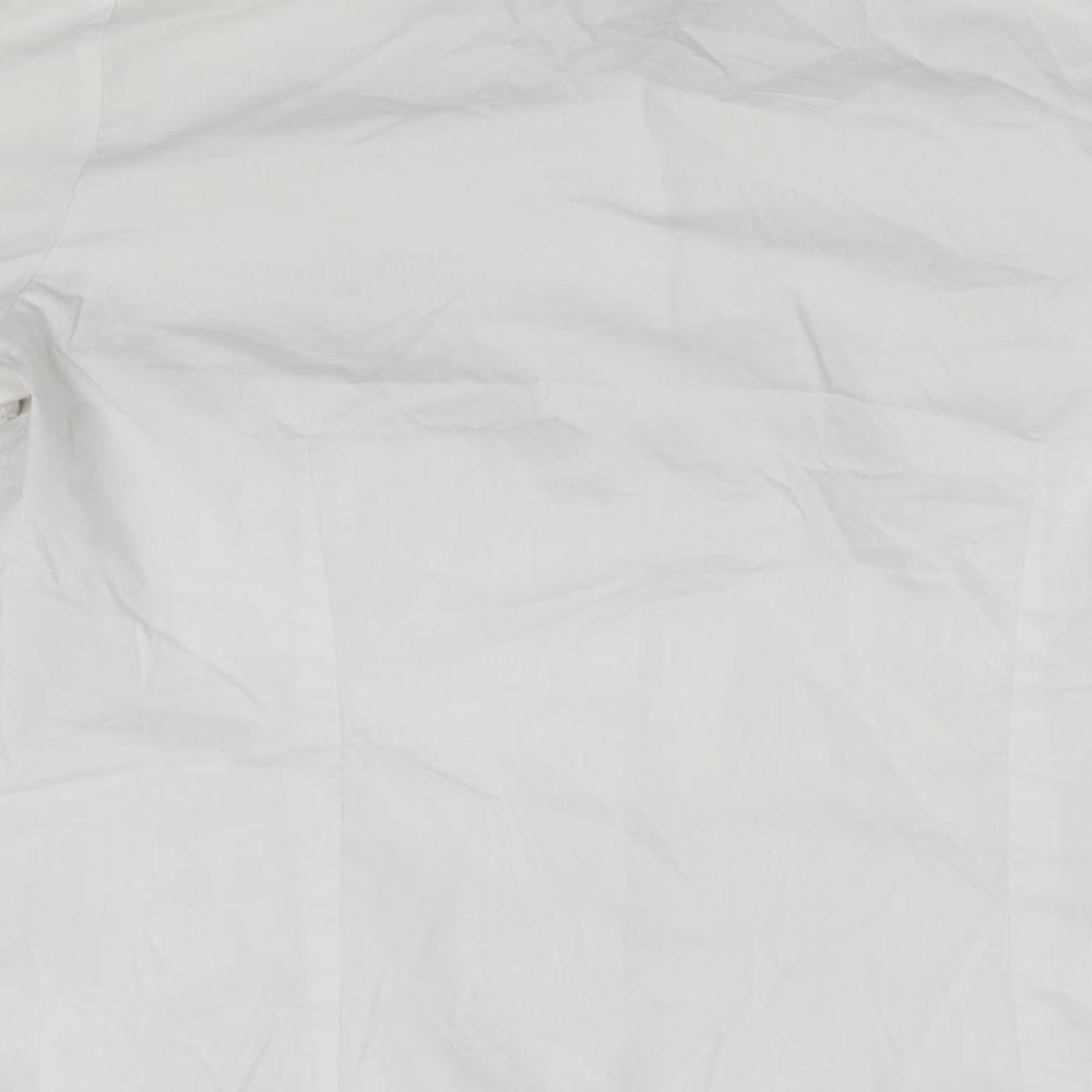 M&S Womens White   Basic Blouse Size 14