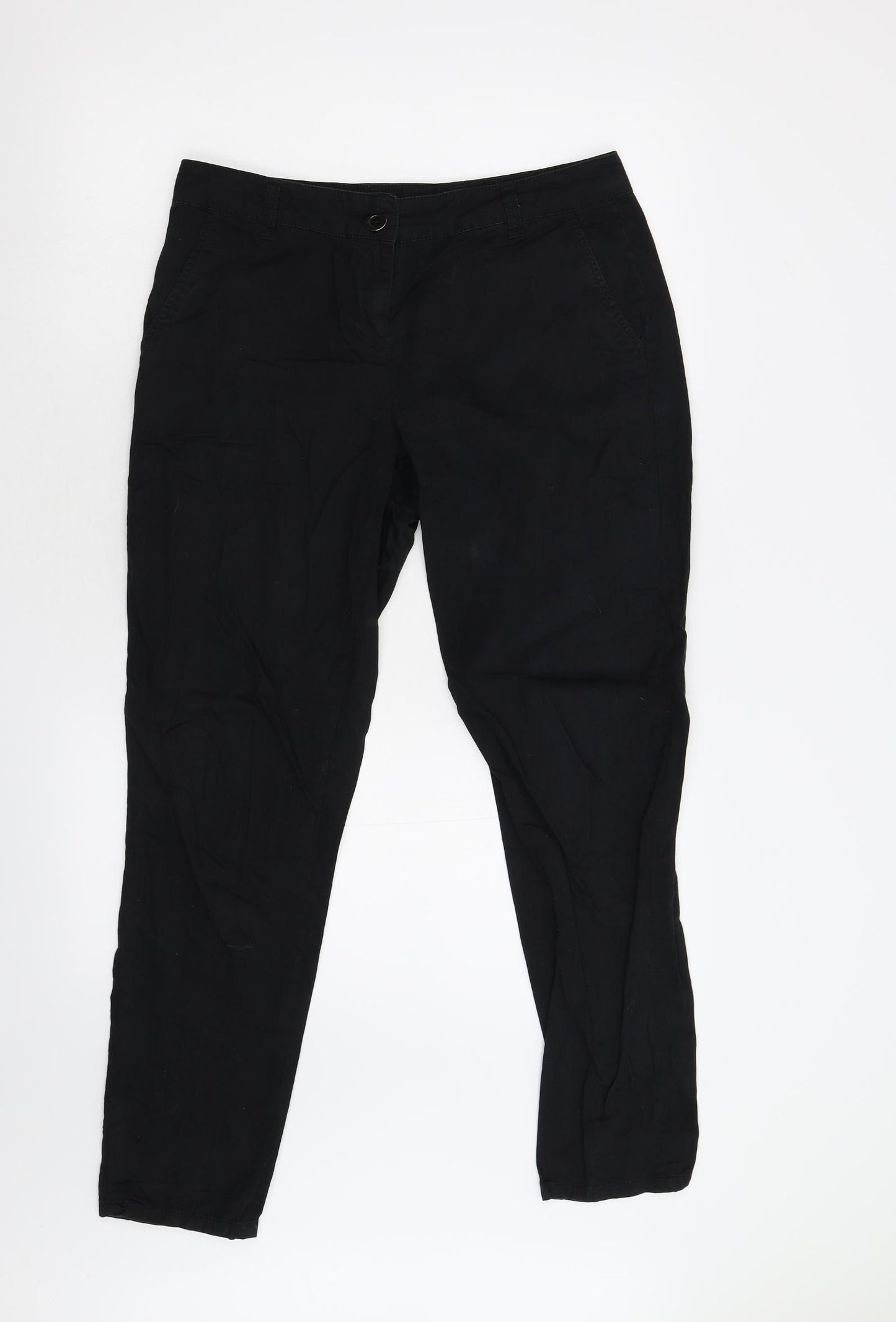 Wallis Womens Black   Trousers  Size 10 L28 in