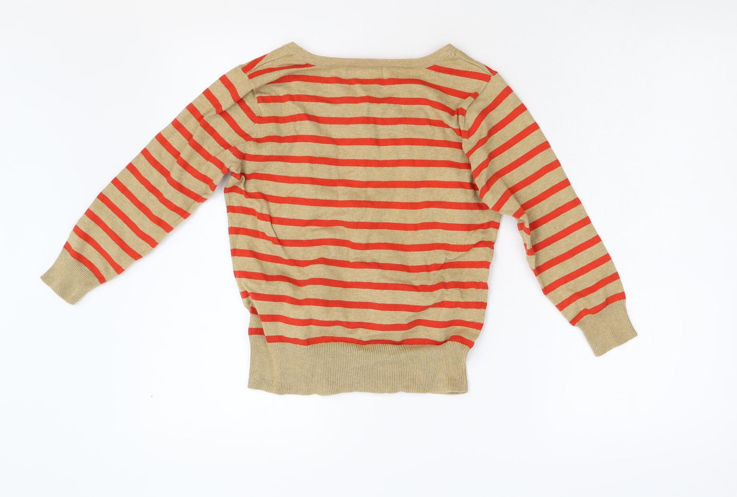 Primark Womens Multicoloured Striped Knit Cardigan Jumper Size 12