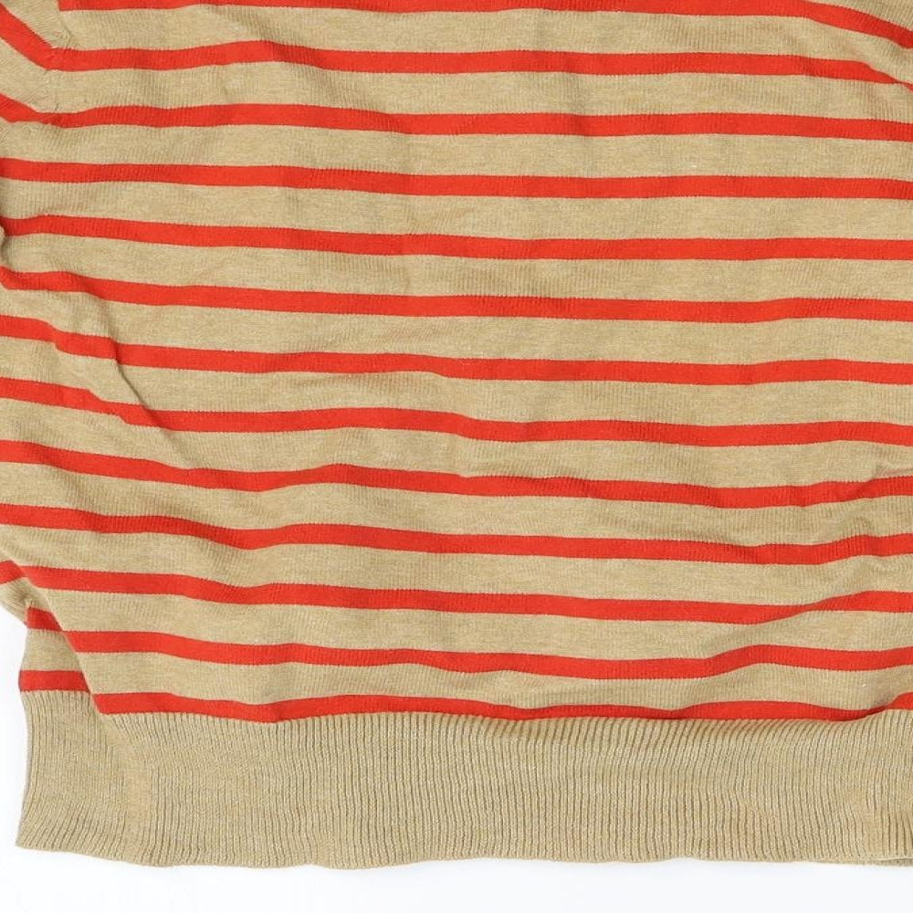 Primark Womens Multicoloured Striped Knit Cardigan Jumper Size 12