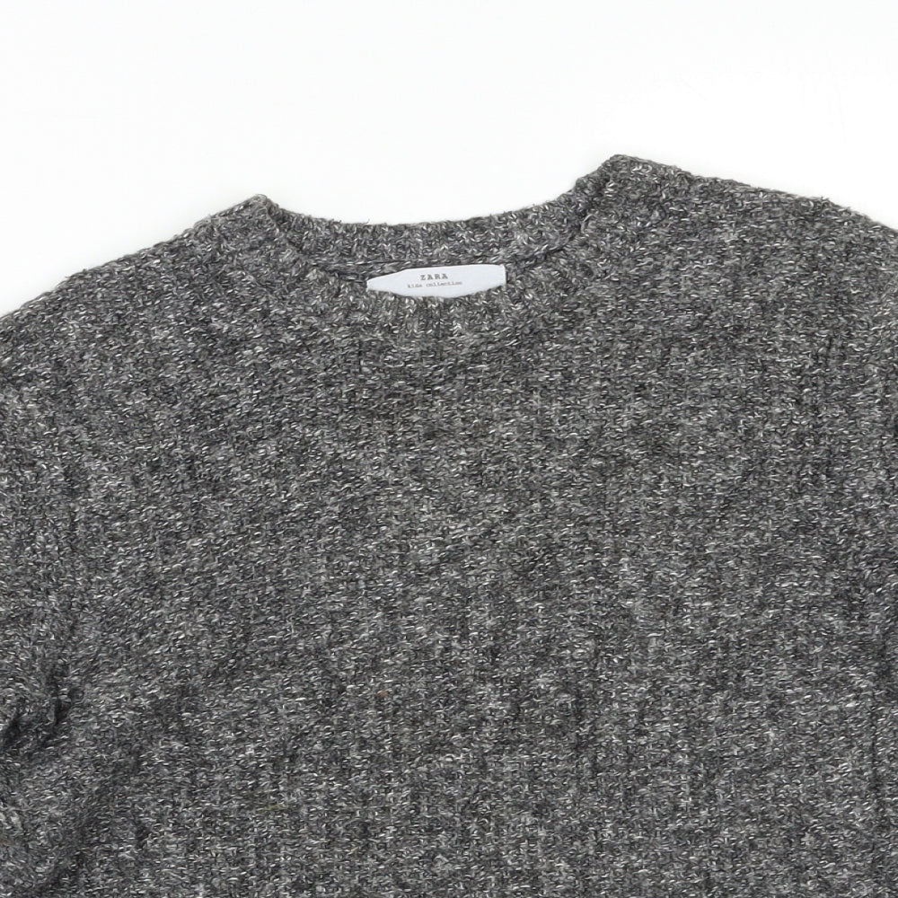 Zara Boys Grey   Pullover Jumper Size 7 Years