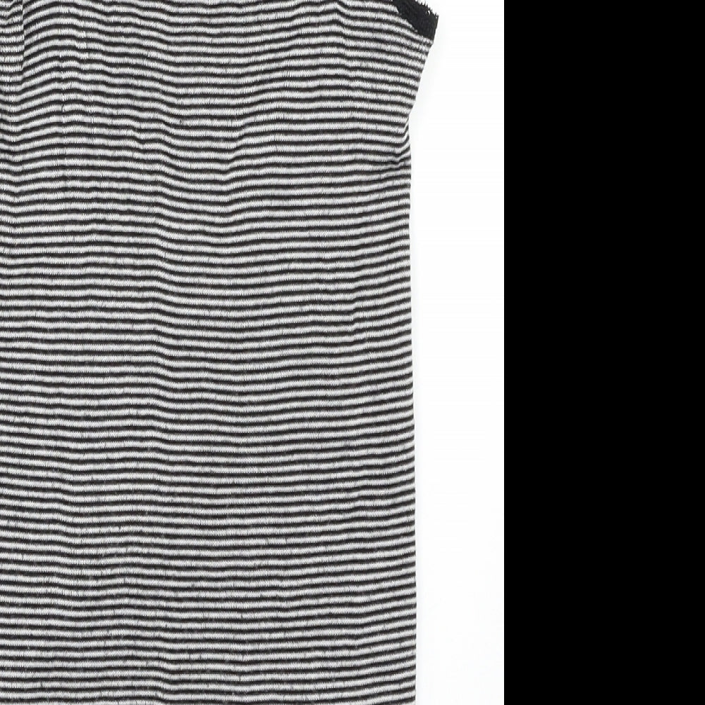 M&S Womens Black Striped  Camisole Tank Size 16