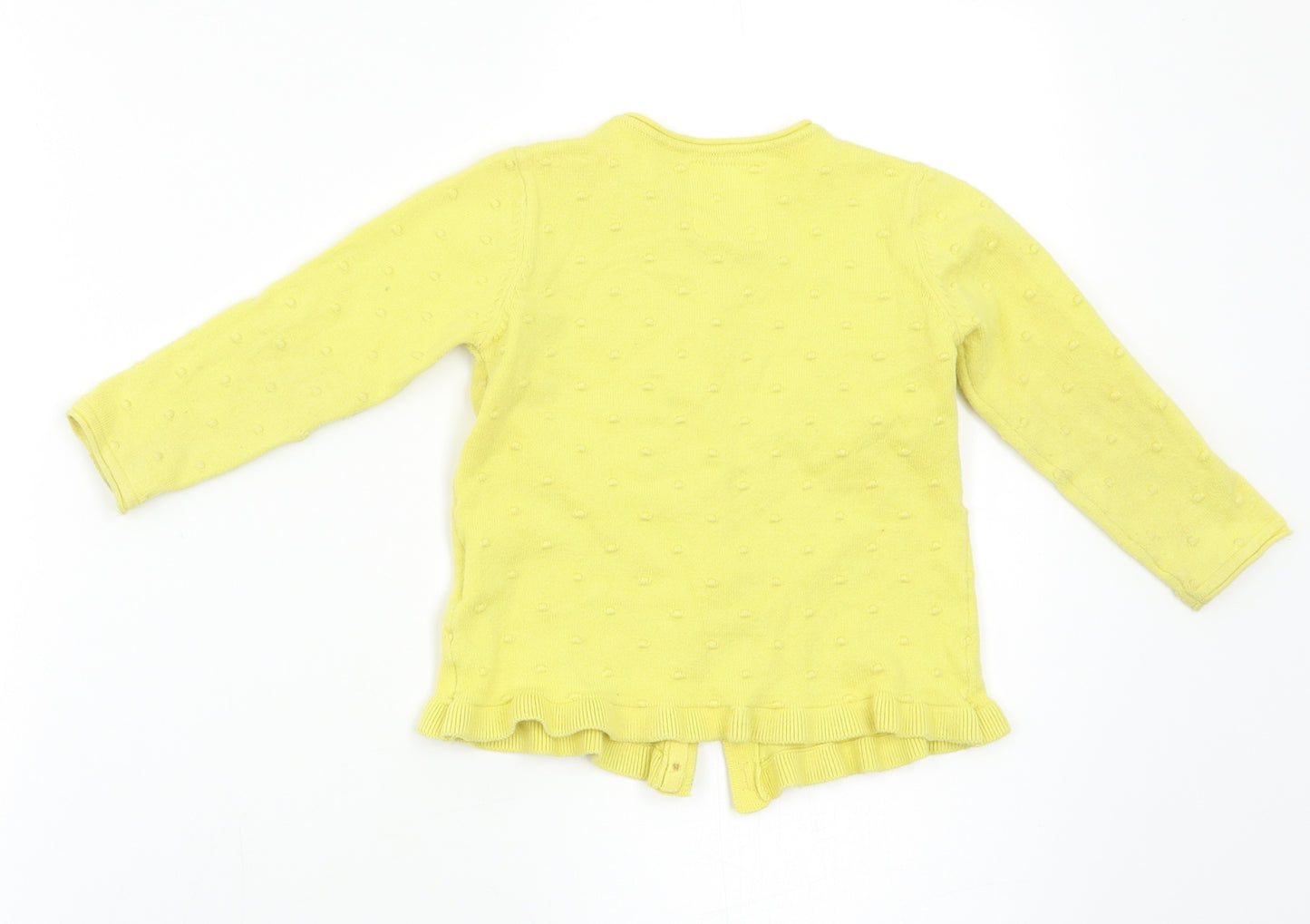 FRED&FLO Baby Yellow   Cardigan Jumper Size 12-18 Months