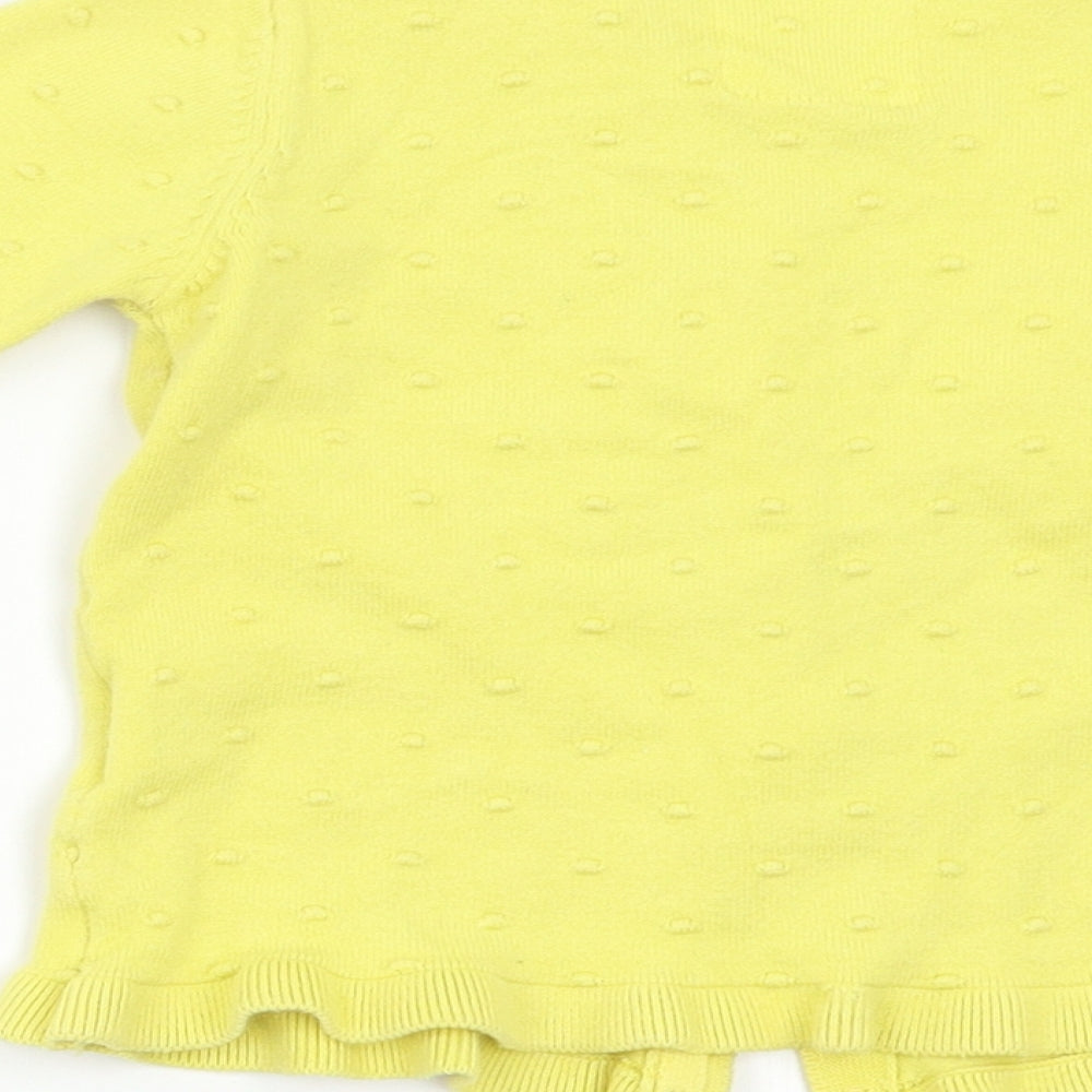 FRED&FLO Baby Yellow   Cardigan Jumper Size 12-18 Months