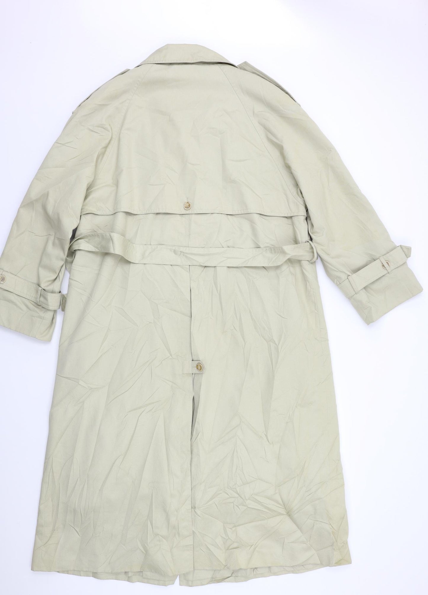 The Royale Collection Womens Beige   Trench Coat Coat Size L