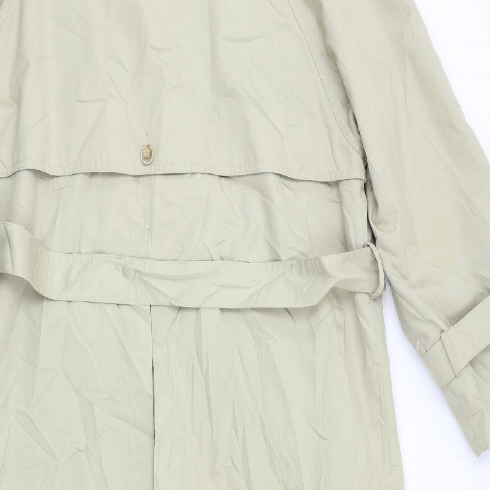 The Royale Collection Womens Beige   Trench Coat Coat Size L