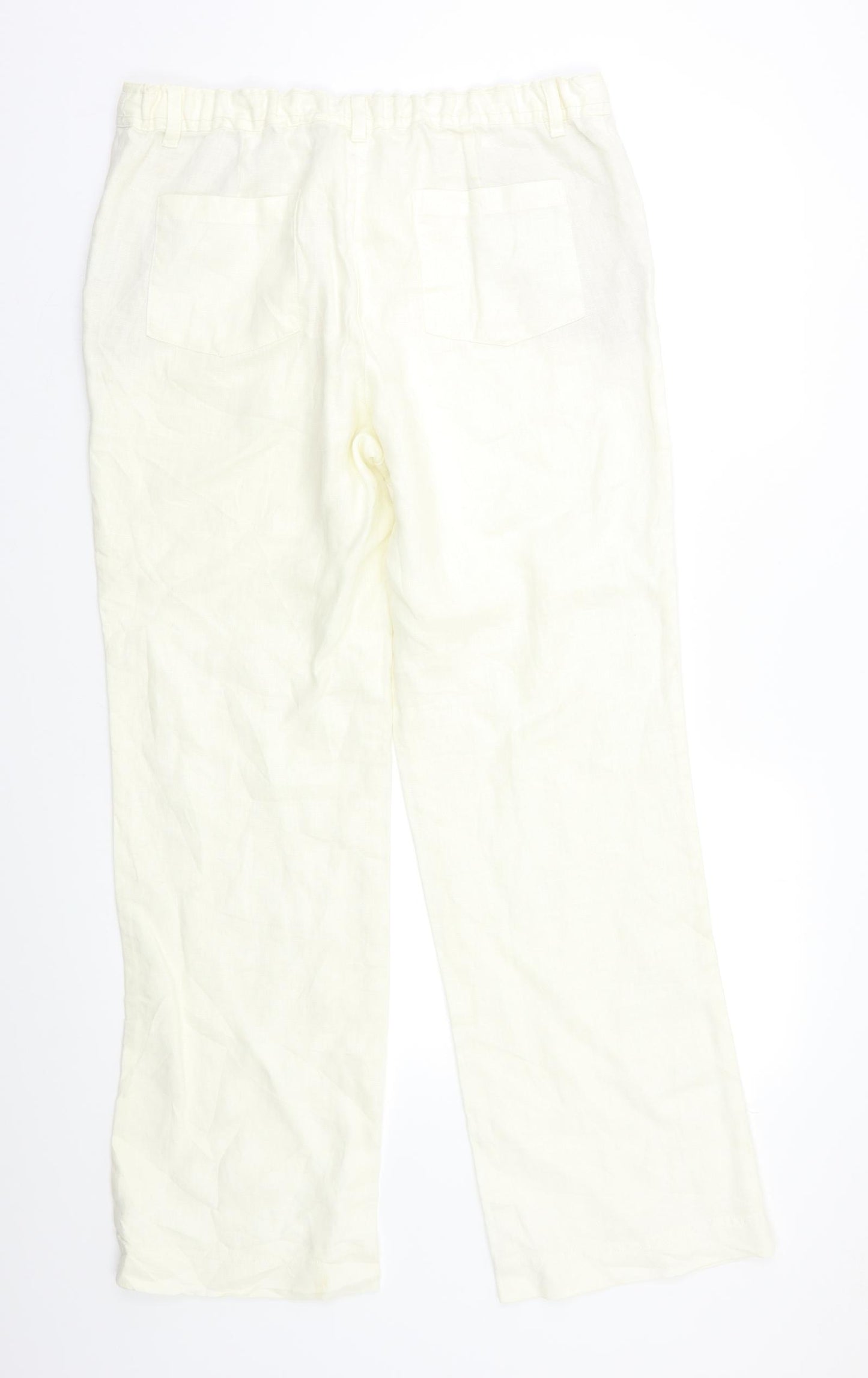 Boden Womens White   Trousers  Size 14 L30 in