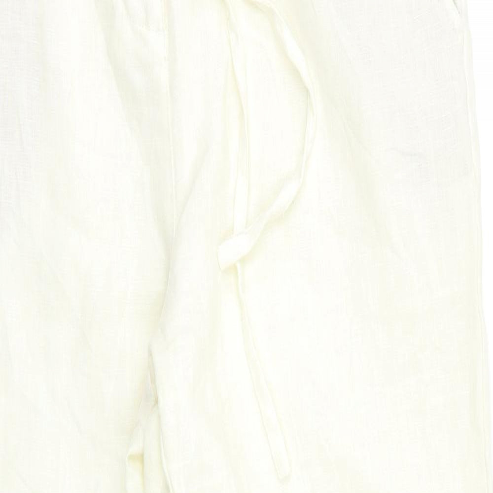 Boden Womens White   Trousers  Size 14 L30 in