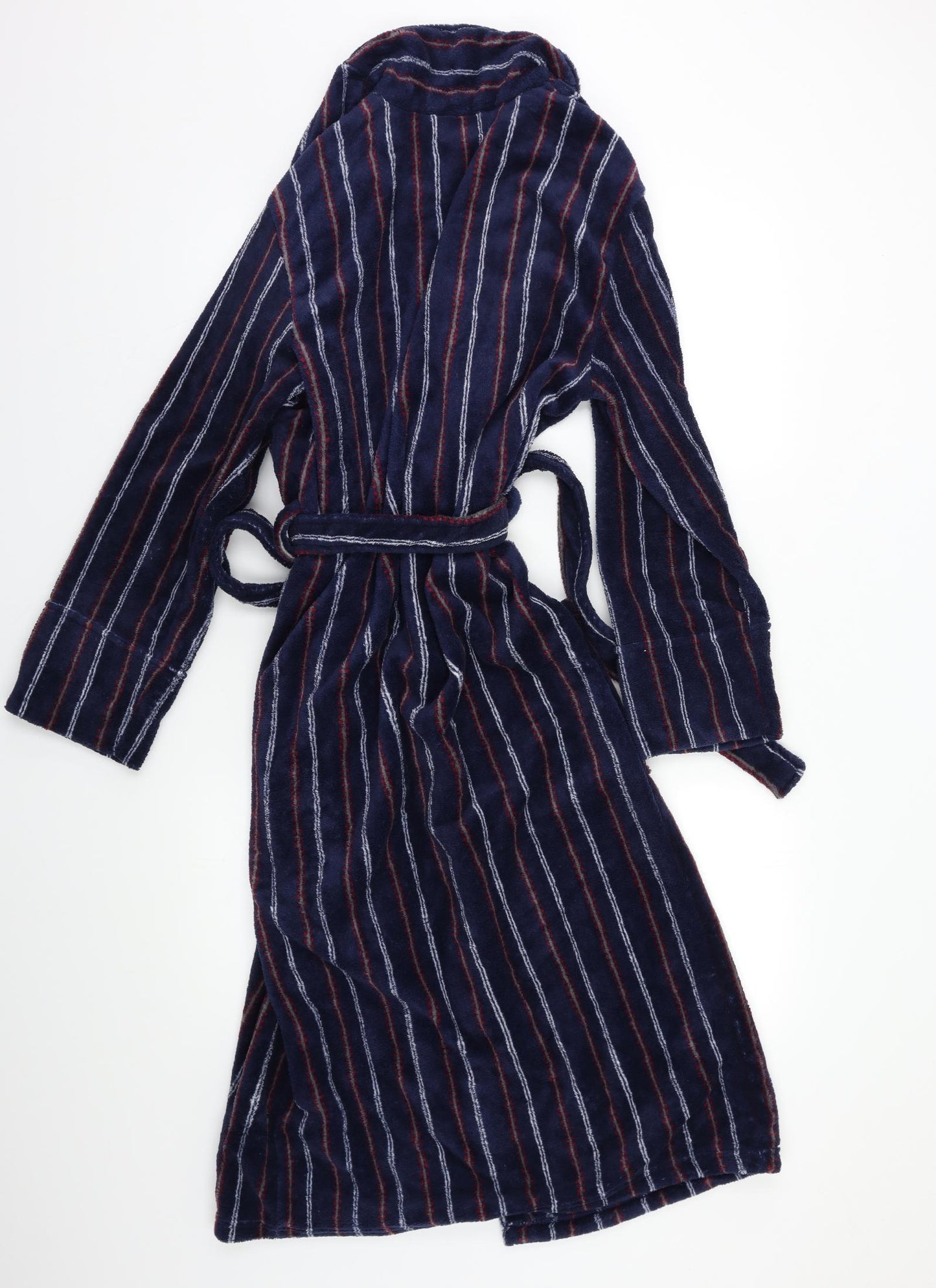 Savile Row Mens Blue Solid   Robe Size S
