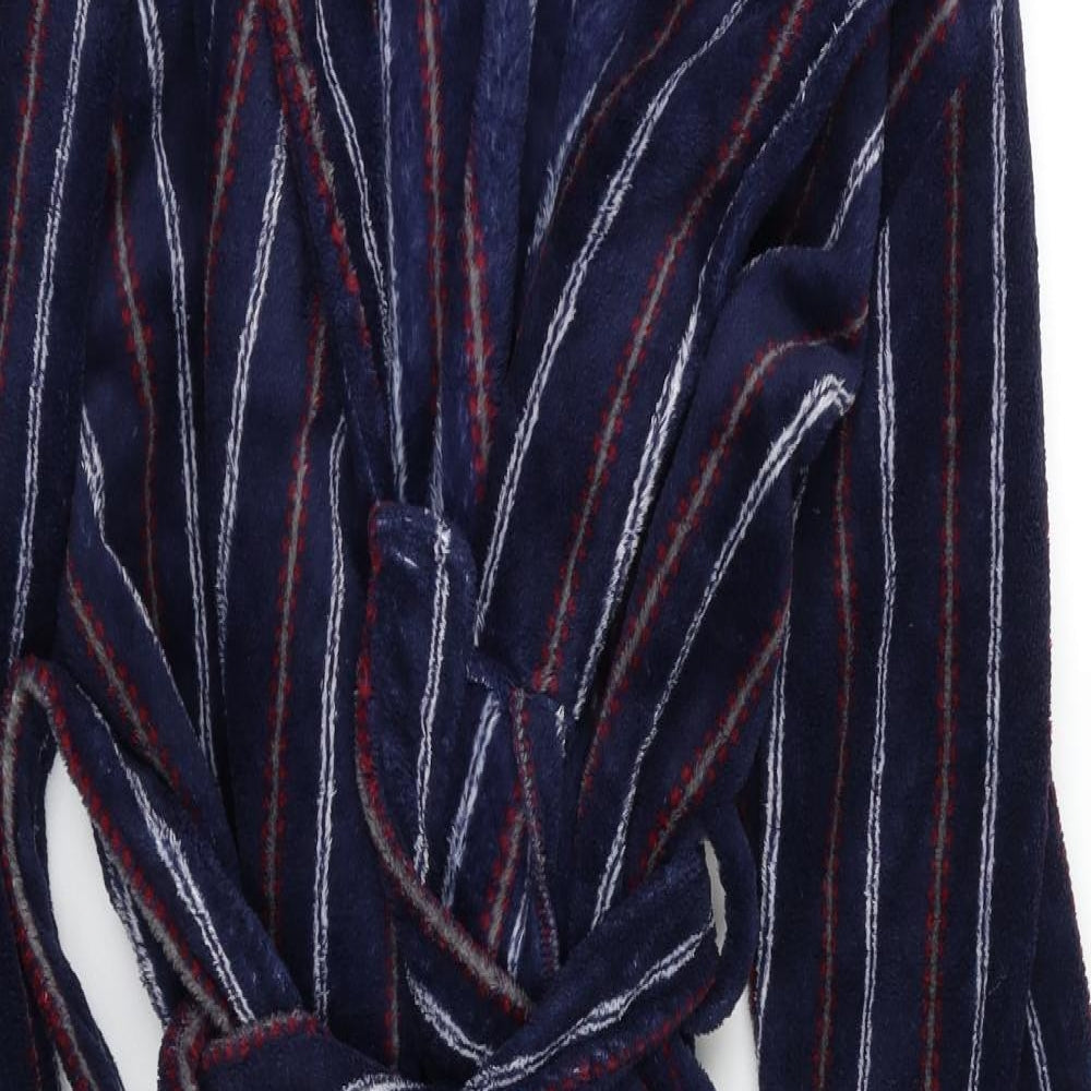 Savile Row Mens Blue Solid   Robe Size S