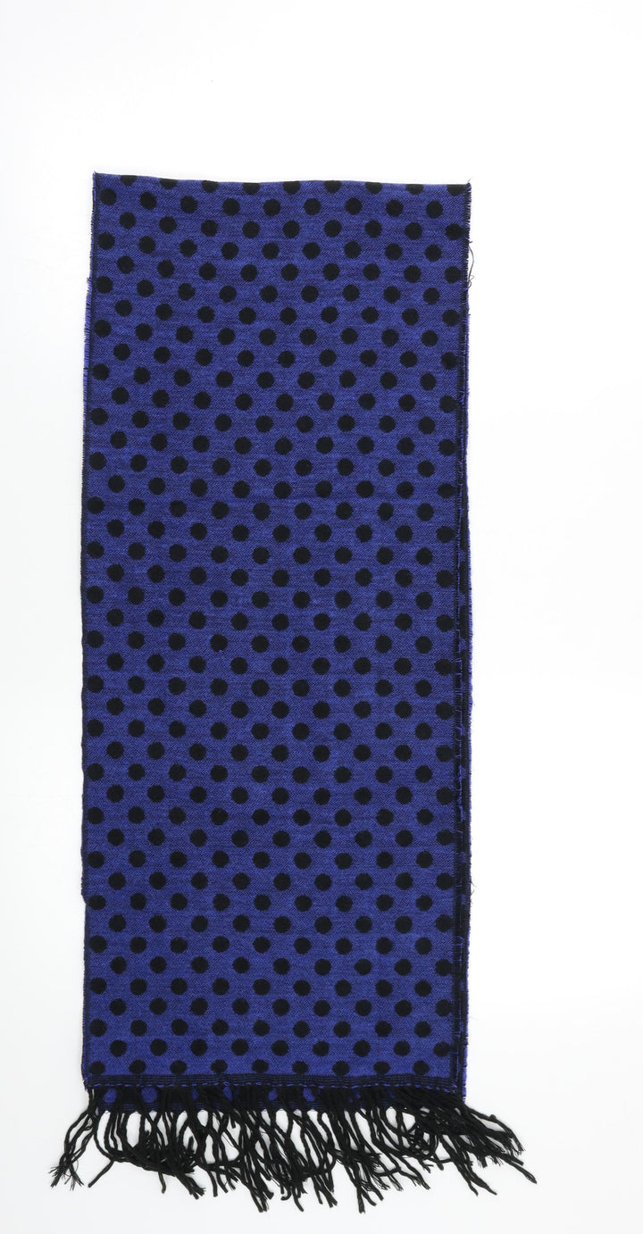 Preworn Womens Blue Polka Dot   Scarf