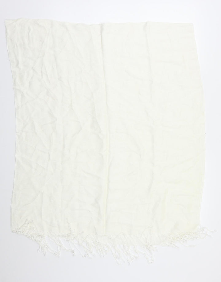 Preworn Womens White Shawl/Wrap