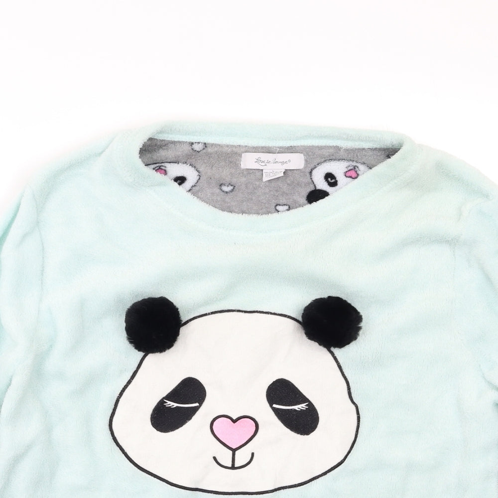 Love To Lounge Womens Green   Top Pyjama Set Size L  - Panda