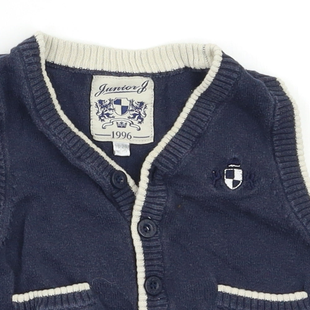 Junior J Baby Blue   Vest Jumper Size 18-24 Months
