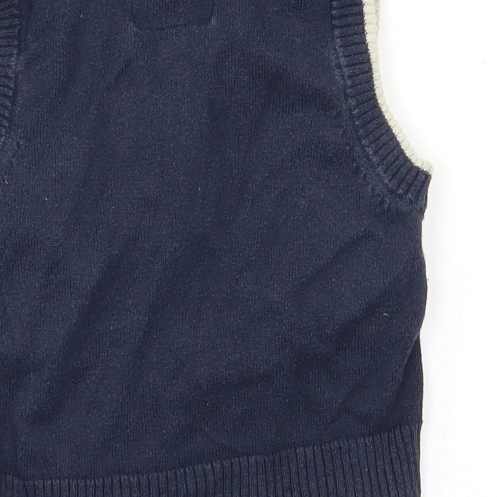 Junior J Baby Blue   Vest Jumper Size 18-24 Months