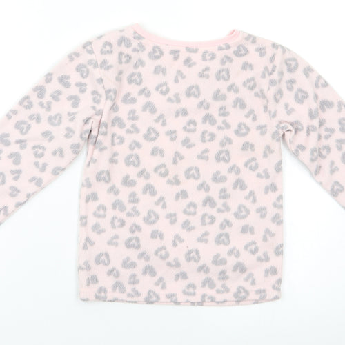 F&F Girls Pink Animal Print  Top Pyjama Top Size 3-4 Years