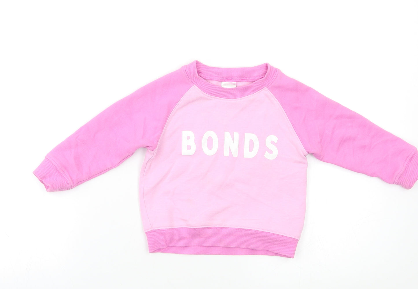 Bonds Baby Pink   Pullover Jumper Size 12-18 Months
