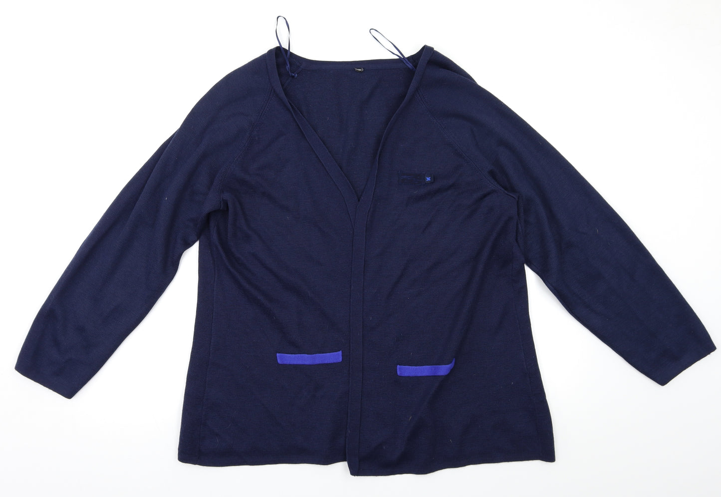Preworn Womens Blue   Cardigan Jumper Size L