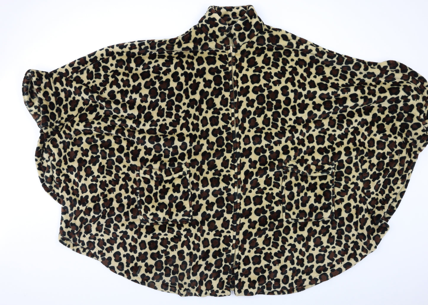 Cozee Home Womens Multicoloured Animal Print  Top Robe One Size