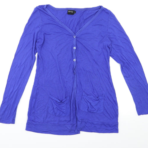 Be You Womens Blue   Cardigan Jumper Size 12