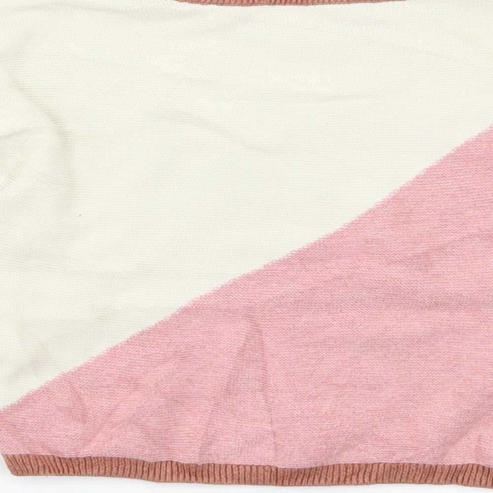 NEXT Girls Multicoloured Colourblock  Pullover Jumper Size 3-4 Years