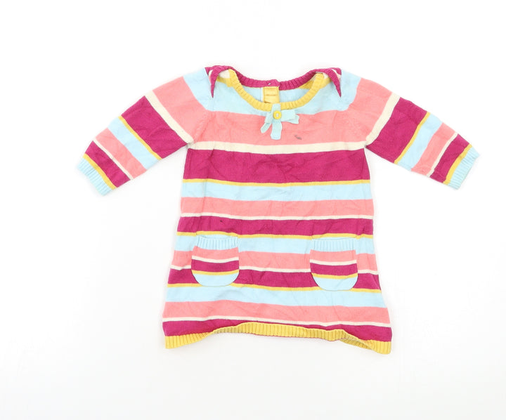 M&S Baby Multicoloured Striped Fit & Flare Size 0-3 Months