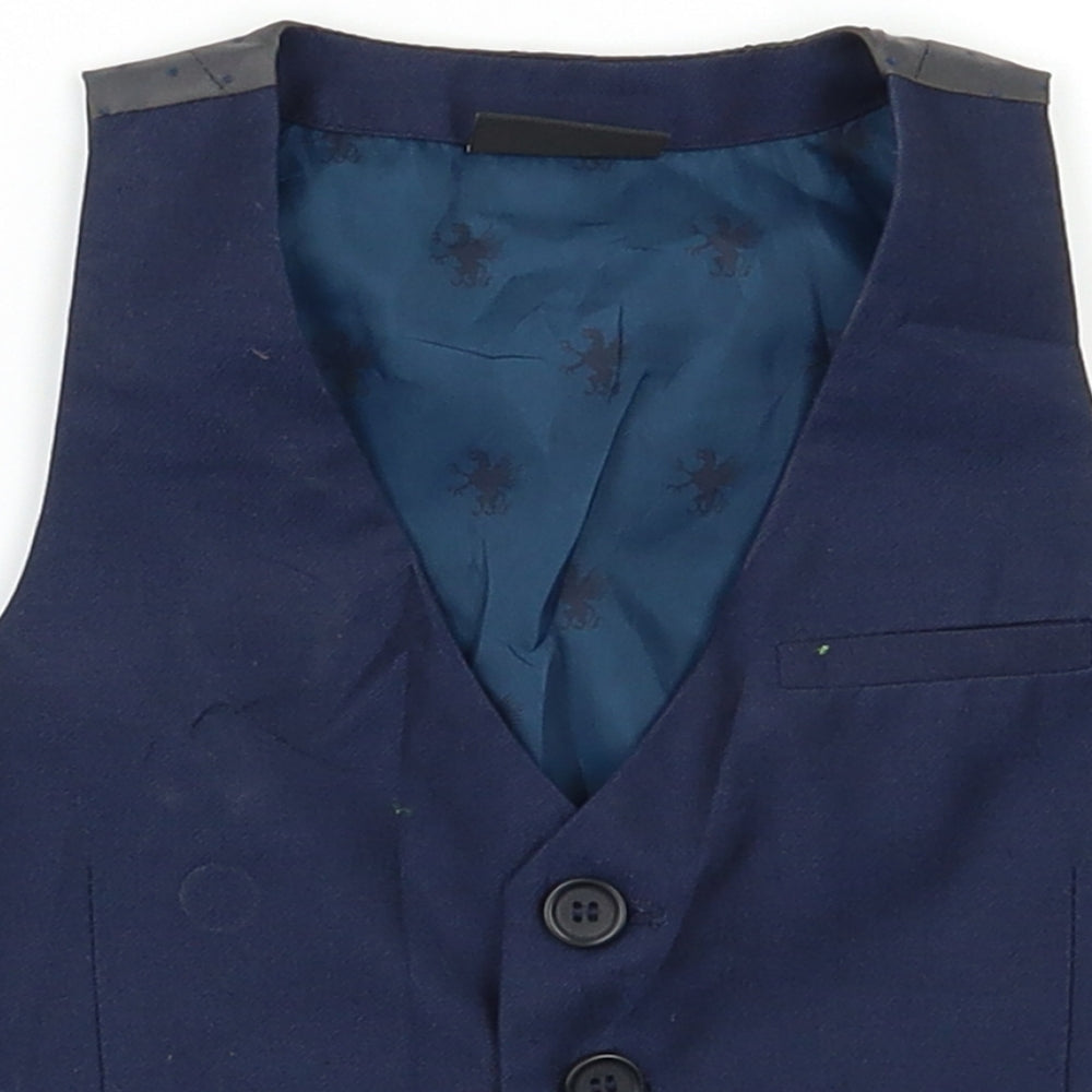 NEXT Baby Blue   Shirt Jacket Waistcoat Size 3-6 Months