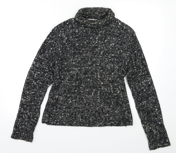 Topshop Womens Grey Herringbone  Pullover Jumper Size 12