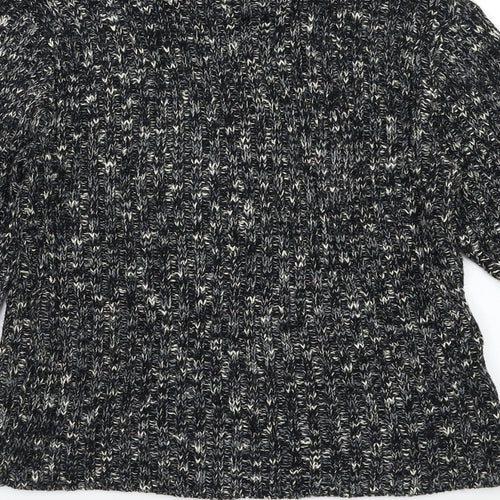 Topshop Womens Grey Herringbone  Pullover Jumper Size 12