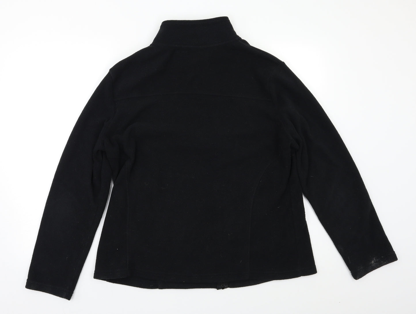 Peacocs Womens Black   Full Zip Sweatshirt Size 18
