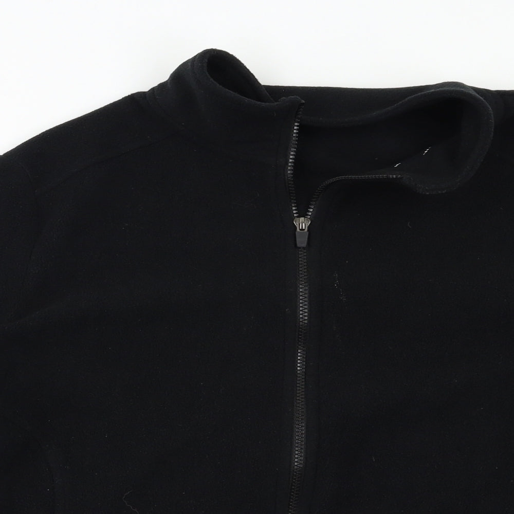Peacocs Womens Black   Full Zip Sweatshirt Size 18