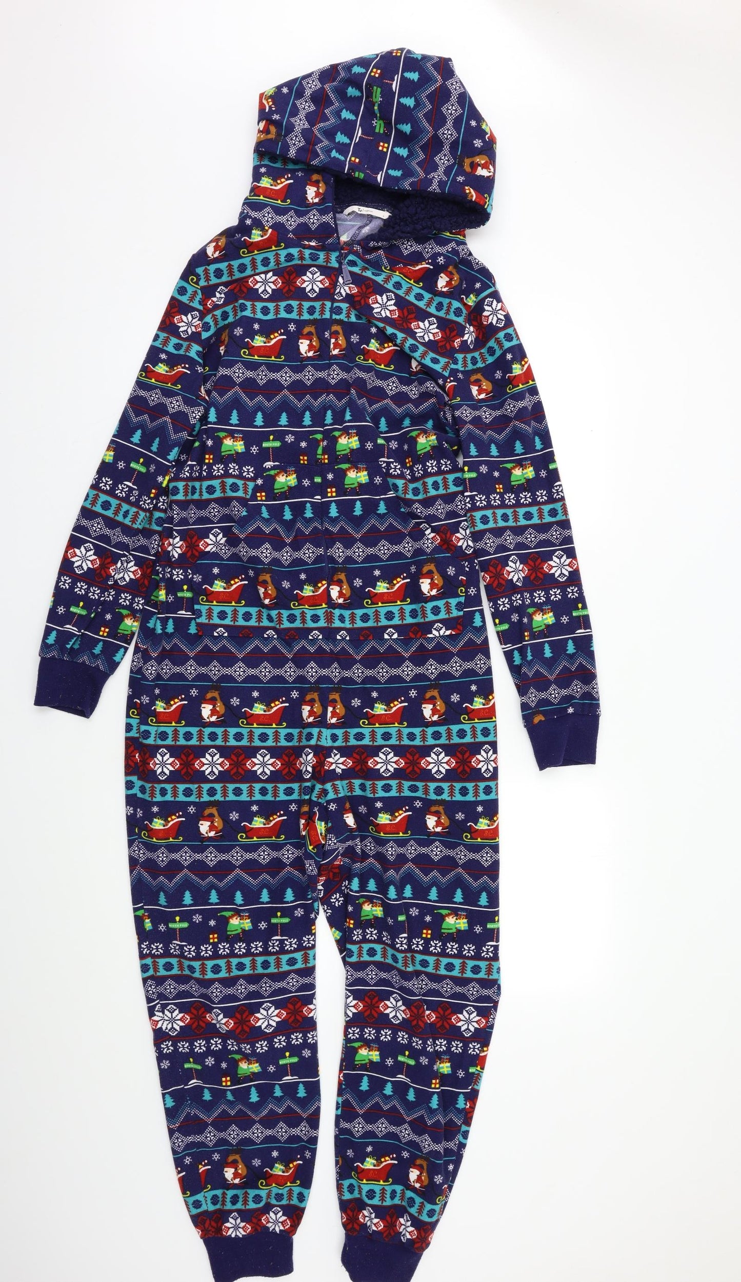 TU Womens Multicoloured Fair Isle   Bodysuit Size S  - Onesie