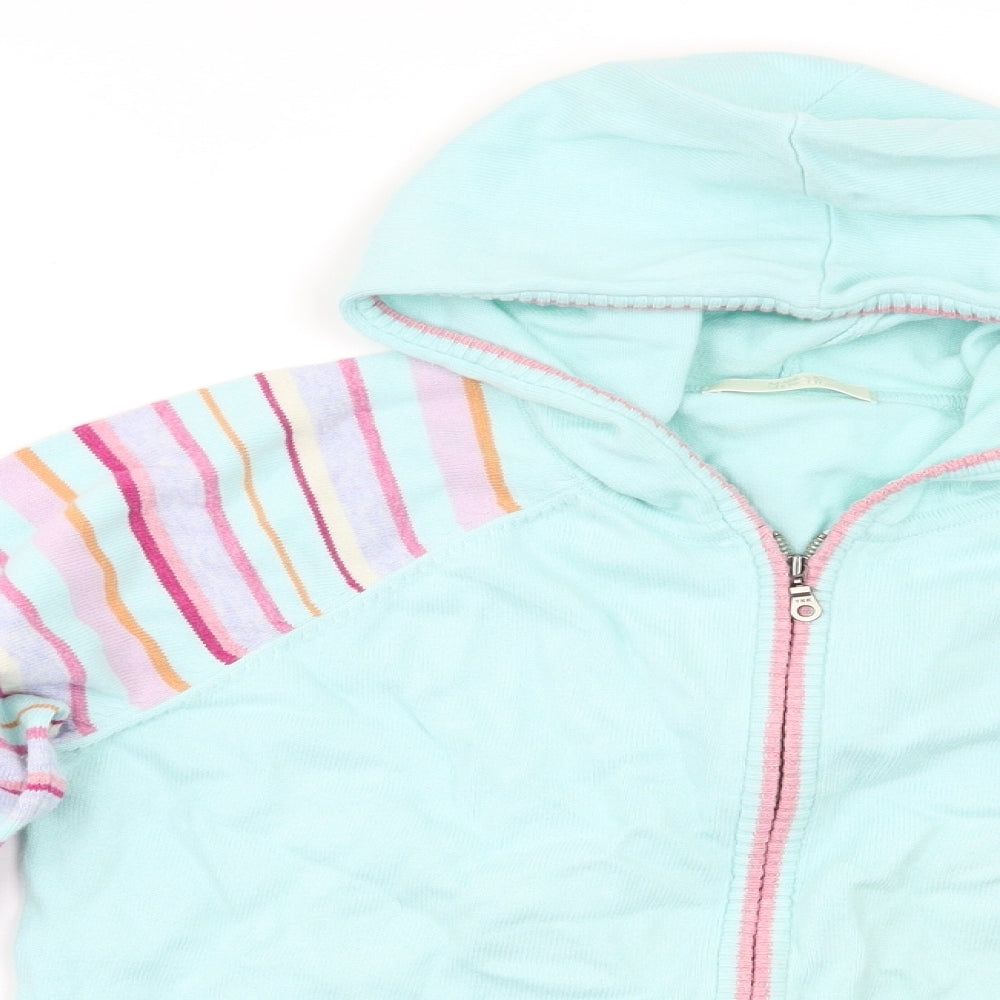 M&S Womens Multicoloured Striped  Full Zip Hoodie Size 12