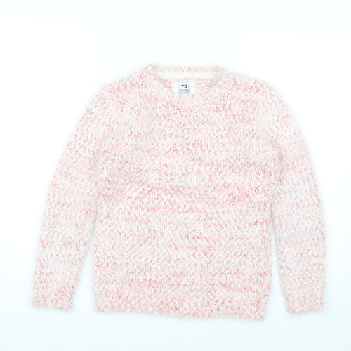 YD Girls Pink   Pullover Jumper Size 11-12 Years