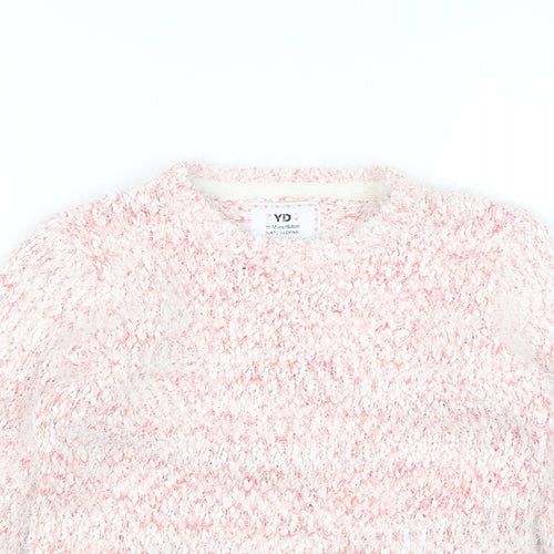 YD Girls Pink   Pullover Jumper Size 11-12 Years