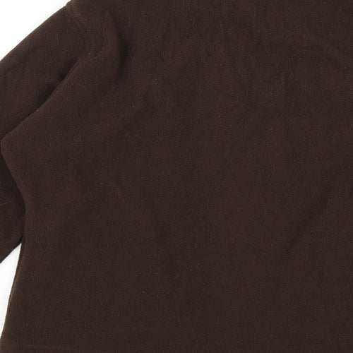Isle Womens Brown   Full Zip Jumper Size S