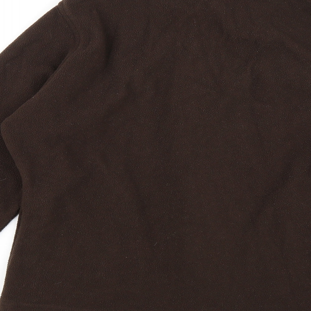 Isle Womens Brown   Full Zip Jumper Size S