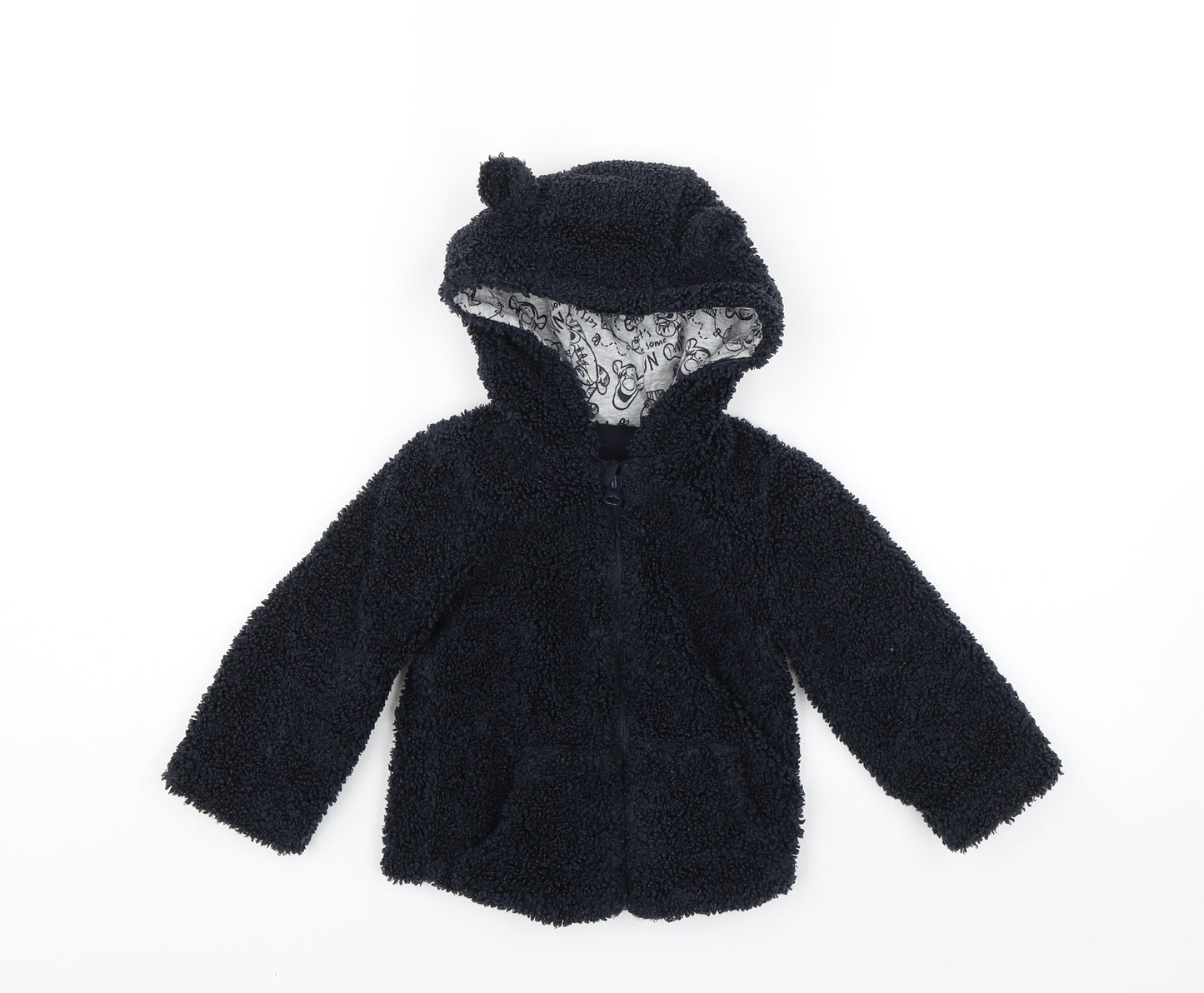 George Baby Blue   Full Zip Jumper Size 12-18 Months  - Tiger