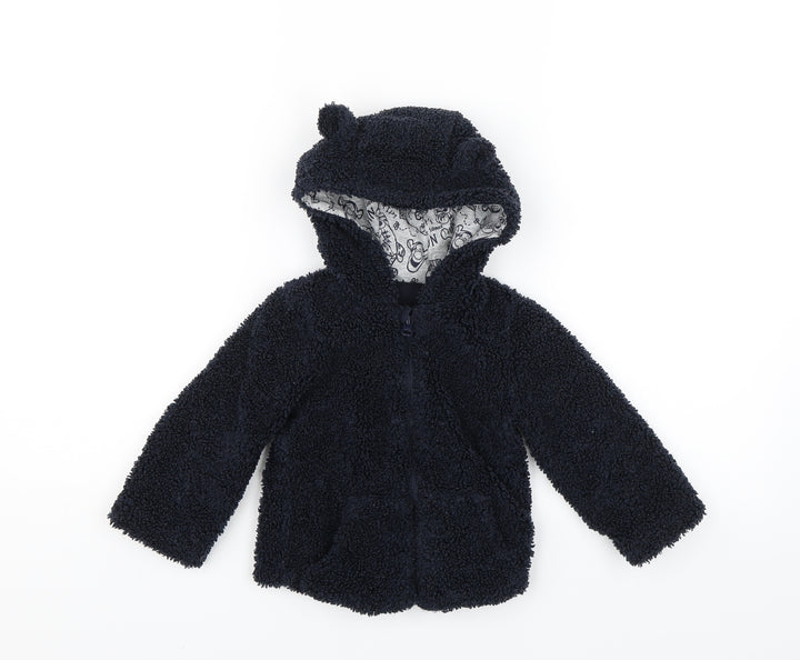 George Baby Blue   Full Zip Jumper Size 12-18 Months  - Tiger