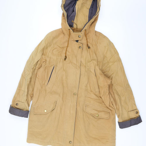 Marc Andy Womens Brown   Parka Jacket Size 12